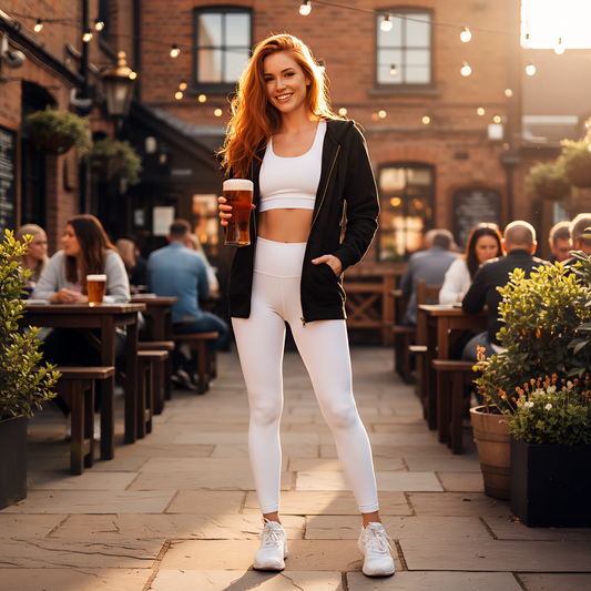 Unisex heavy blend zip hood top cask and canine snack thief