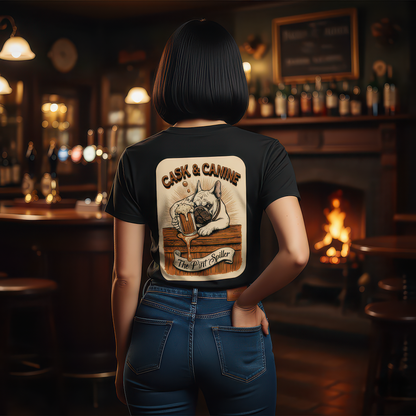 Men’s premium heavyweight tee Cask & Canine The Pint Spiller