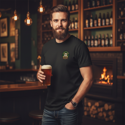 Men’s premium heavyweight tee Cask & Canine The Pint Spiller