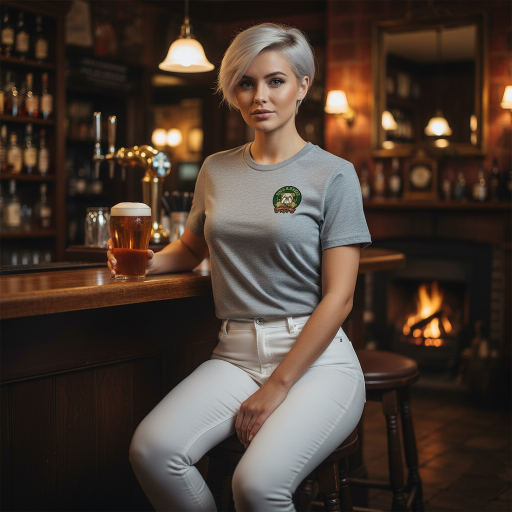 Men’s premium heavyweight tee Cask & Canine Karaoke king