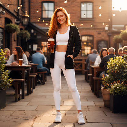 Unisex heavy blend zip hood top cask and canine snack thief